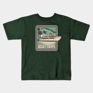 Cuba Boat Trips Kids T-Shirt